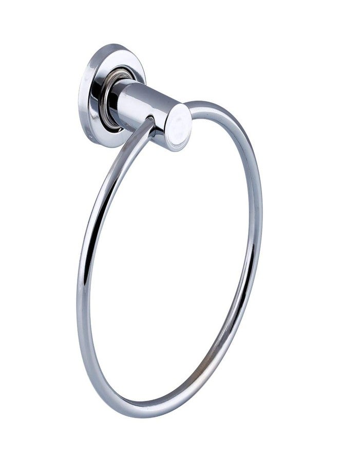 Proniks Napkin and Towel Hanging Wall Holder for Bathroom, Kitchen and Toilet in Round Shape in Chrome Finish (Pack of 1) - Image 2